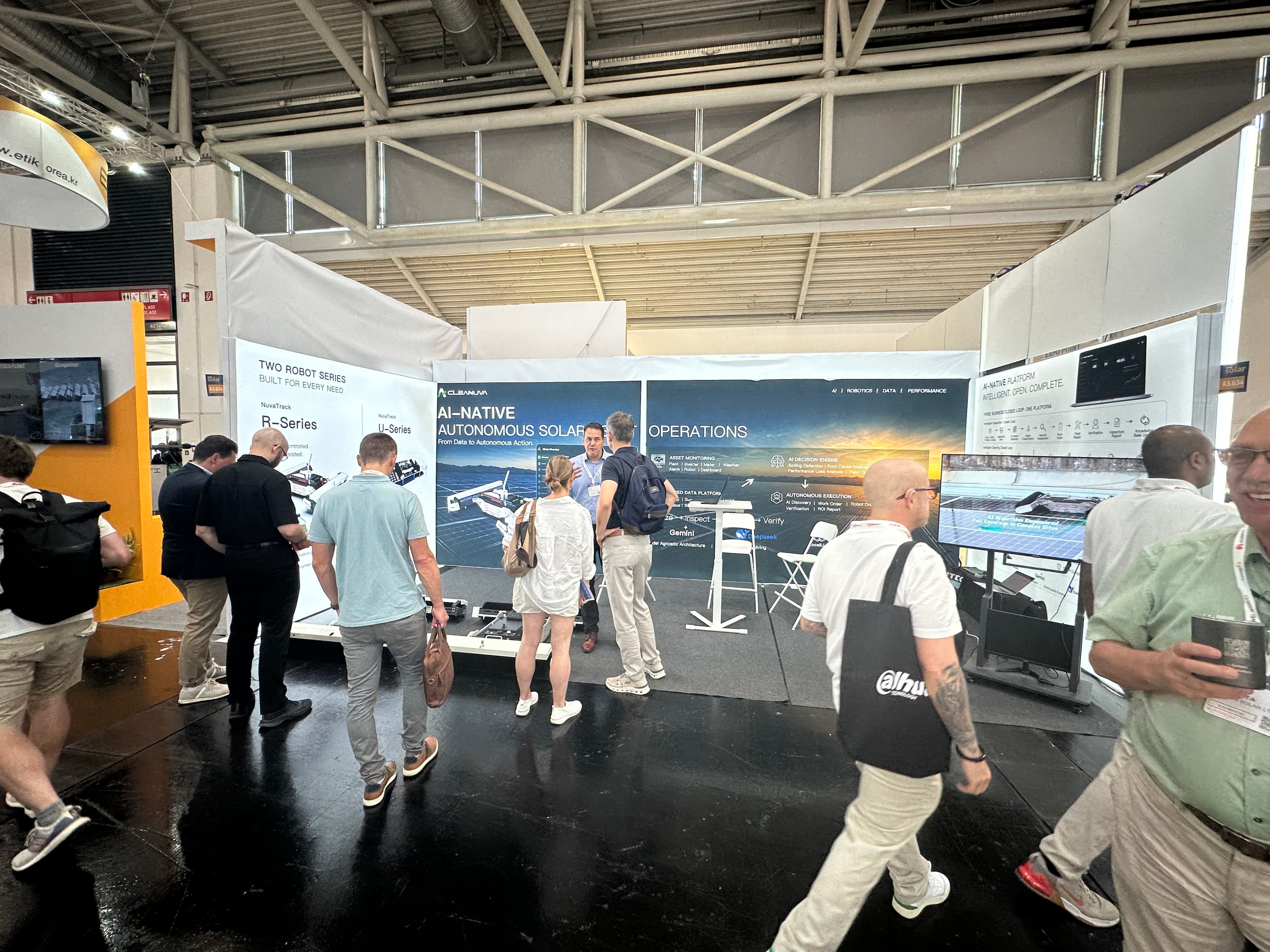 The Cleanuva booth at Messe München